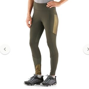 REI Co-op Screeline Hiking Tights w/Pockets 29" Olive Green Sz XL